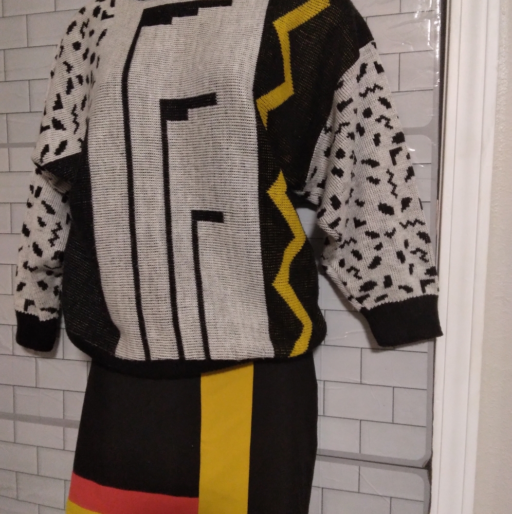 Vintage Y2k Geometric sweater